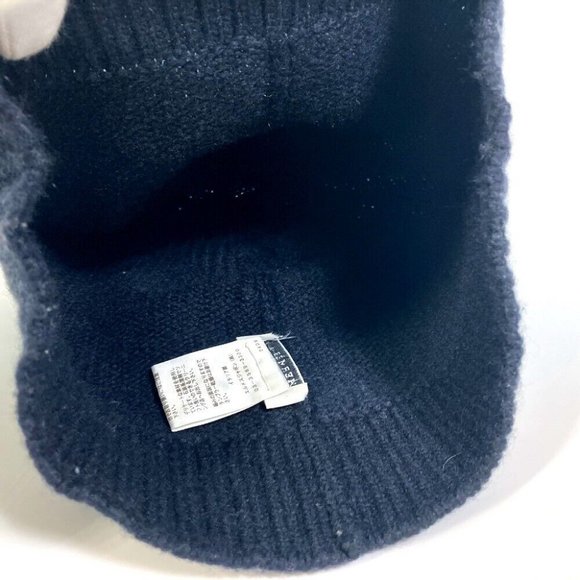 HERMES Beanie Apparel/fashion accessories Knit hat Cashmere Black - Picture 8 of 11